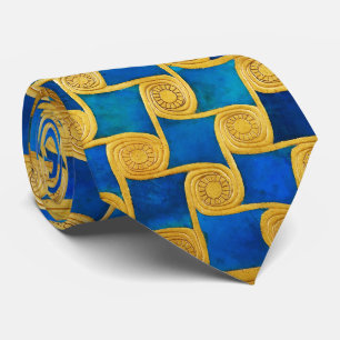 ANTIEKE EGYPtische GEOMETRISCHE DECORATIE, ZON IN Stropdas