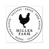 Antieke Eierdoos van een Gezinskippenboerderij Zelfinktende Stempel (Design)