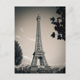 Antieke Eiffeltoren  Bruiloftsspel Postcard Briefkaart