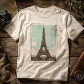 Antieke Eiffeltoren Tri-Blend Shirt