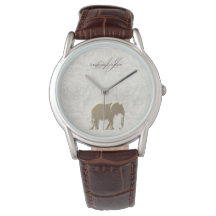 Antieke Elegante Marmer Gouden Olifant Monogram