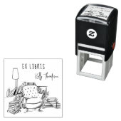 Antieke Elegante Stille Kamer Aangepaste Bibliothe Zelfinktende Stempel (In situ)