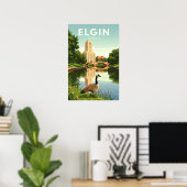 Antieke Elgin Illinois Poster (Thuiskantoor)