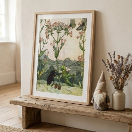 Antieke Else Wenz-Vietor Natuur Kinderkamer Kunst Poster