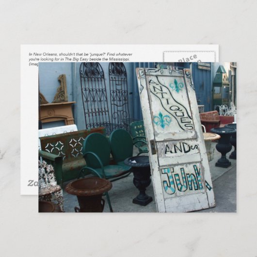 Antieke en Junk, Briefkaart New Orleans (Voorkant / Achterkant)