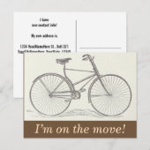 Antieke en Klassieke Nieuw-Huis-Ansichtskaart Aankondigingskaart (Voorkant / Achterkant)