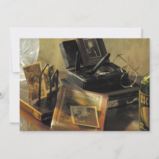 Antieke en nostalgische Mementos Kaart (Voorkant)