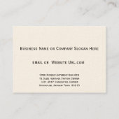 Antieke en verzamelobjecten visitekaartje (Achterkant)