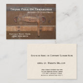 Antieke en verzamelobjecten visitekaartje (Voorkant / Achterkant)