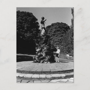Antieke Engeland Londen Peter Pan-beeld Kensington Briefkaart