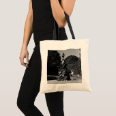 Antieke Engeland Londen Peter Pan-beeld Kensington Tote Bag (Voorkant (product))