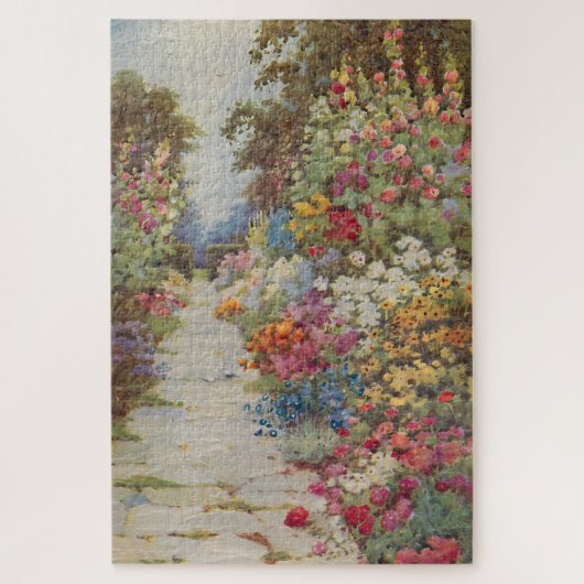 Antieke Engelse landtuin stenen pad Legpuzzel (Verticaal)