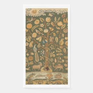 Antieke Engelse Naaldkant Boom des Levens & Eenhoo Servet