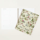 Antieke Engelse Roos Botanische Planner met Eigen (Display)