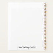 Antieke Engelse Roos Botanische Planner met Eigen (Achterkant)