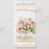 Antieke Engelse Roos - Crème Trouw Uitnodiging (Achterkant)