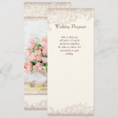 Antieke Engelse Roos - Crème Trouwuitnodiging Kaart (Voorkant / Achterkant)