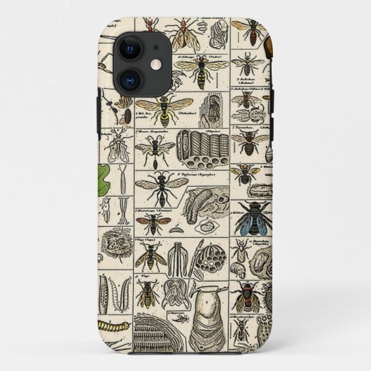 Antieke Entomologie Case-Mate iPhone Case (Achterkant)