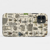 Antieke Entomologie Case-Mate iPhone Case (Achterkant (horizontaal))