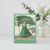 Antieke Erin Go Bragh St. Patrick's Dag kaart (Staand voorkant)