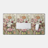 Antieke Ernst Haeckel Orchidee Botanische Print Bureaumat (Keyboard & Muis)