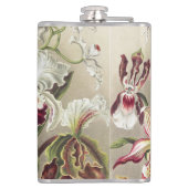 Antieke Ernst Haeckel Orchidee Botanische Print Heupfles (Achterkant)