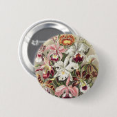 Antieke Ernst Haeckel Orchidee Botanische Print Ronde Button 5,7 Cm (Voorkant /achterkant)