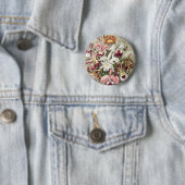 Antieke Ernst Haeckel Orchidee Botanische Print Ronde Button 5,7 Cm (In situ)