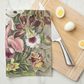 Antieke Ernst Haeckel Orchidee Botanische Print Theedoek (Quarter Fold)
