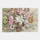 Antieke Ernst Haeckel Orchidee Botanische Print Theedoek (Horizontaal)