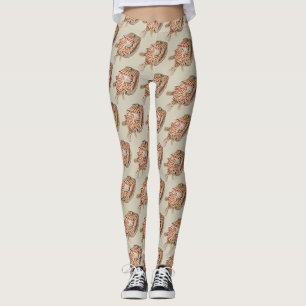 Antieke Ernst Haeckel Zeevaart Rode Koffervis Kuns Leggings