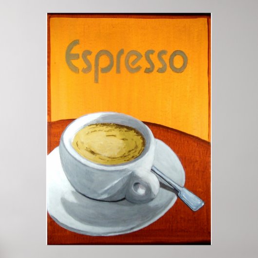 Antieke Espresso Koffie Poster (Voorkant)