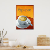 Antieke Espresso Koffie Poster (Keuken)