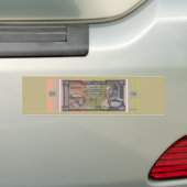 Antieke Ethiopische Birr-bankbiljet Bumpersticker (Op auto)