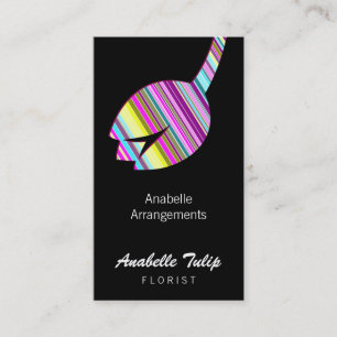 Antieke Etsing Botanische Tulp Kunst Visitekaartje