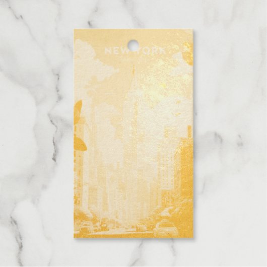 Antieke Europese ansichtkaarten digitaal papier Cadeaulabels (Voorkant)