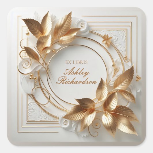 Antieke Ex Libris Sticker (Voorkant)