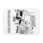 Antieke expert laat een waardevol object vallen magneet (Horizontaal)