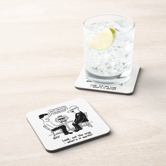 Antieke Expert. Wat is het de Funny Waardering van Bier Onderzetter (Rechterzijde)