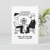 Antieke Expert. Wat is het de Funny Waardering van Feestdagenkaart (Staand voorkant)