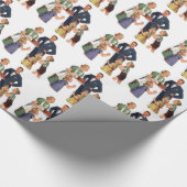 Antieke Familie Cadeaupapier (Hoek)