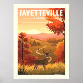 Antieke Fayetteville Arkansas Poster (Voorkant)