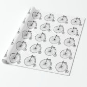 Antieke fiets cadeaupapier (Uitgerold)