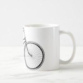 Antieke fiets koffiemok
