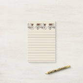 Antieke fiets met manden post-it® notes (Op bureau)