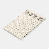 Antieke fiets met manden post-it® notes (Schuin)