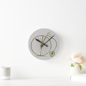 Antieke fiets ronde klok (Huis)