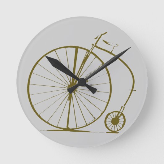 Antieke fiets ronde klok (Voorkant)