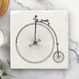 Antieke fiets stenen onderzetter