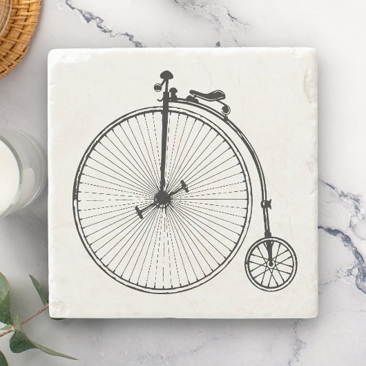 Antieke fiets stenen onderzetter